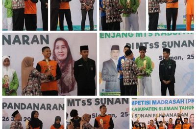 Dasyat, MTsN 5 Sleman Sabet Tujuh Juara Ajang Pekan Kompetisi Madrasah