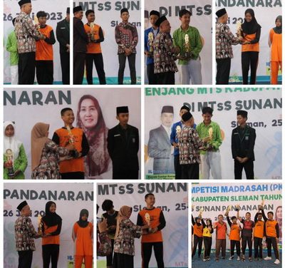 Dasyat, MTsN 5 Sleman Sabet Tujuh Juara Ajang Pekan Kompetisi Madrasah