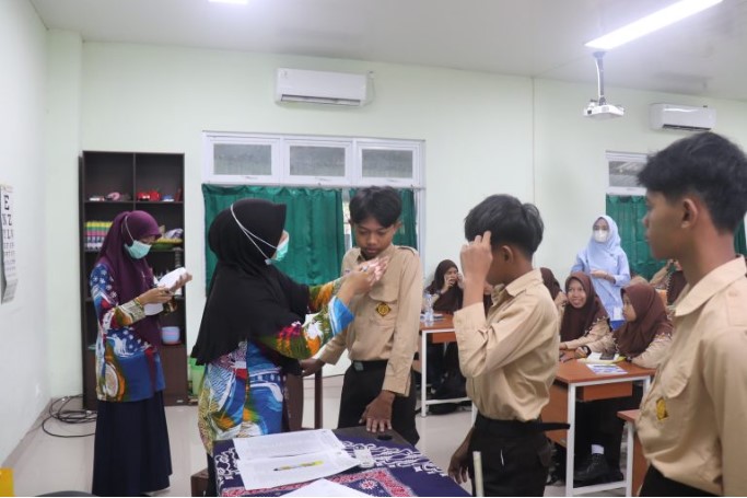 Upaya Awal Deteksi Dini, Ratusan Siswa MTsN 5 Sleman Ikuti Screening Kesehatan