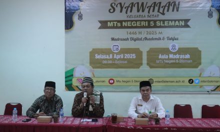 SYAWALAN DAN HALAL BI HALAL MTsN 5 SLEMAN