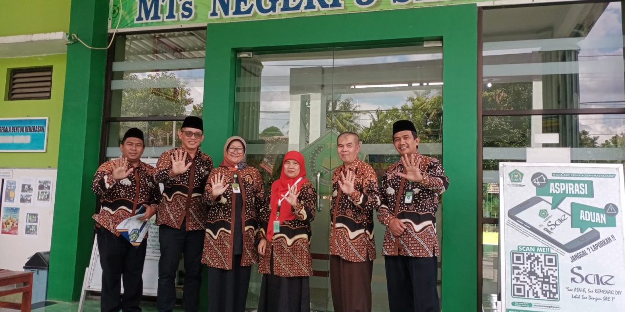 DIKMAD KEMENAG SLEMAN MONEV ASPD MTsN 5 SLEMAN