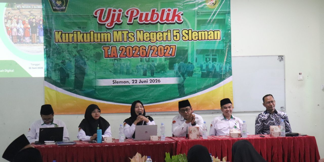 Menuju Madrasah Semakin Bermartabat, MTsN 5 Sleman Uji Publik Kurikulum Bersama Stakeholder