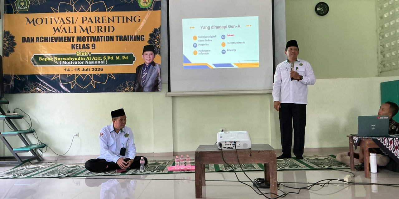 Hadapi Tantangan Generasi Alpha, MTsN 5 Sleman Bekali Orang Tua Kelas IX melalui Parenting Inspirati